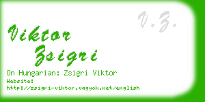 viktor zsigri business card